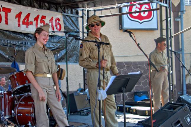 The Army Air Force Association put on a Bob Hope Show for the crowd before the Greenwood Lake AirShow.