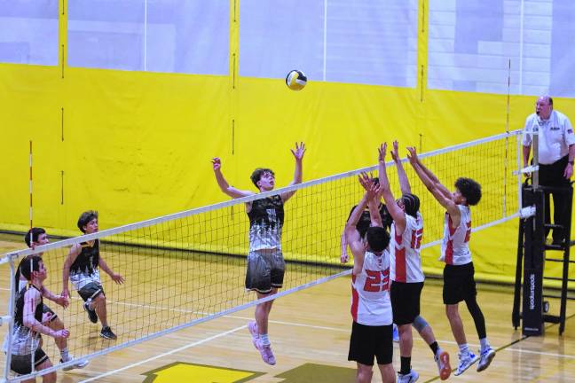 Sports roundup: Highlanders top Passaic, 2-1 West Milford's Andrew Nowicki leaps toward the ball. He is credited with three kills, five digs, one assist and one ace.