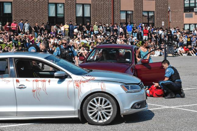 Simulated crash meant as warning Simulated crash meant as warning