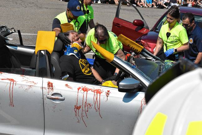 Simulated crash meant as warning Simulated crash meant as warning
