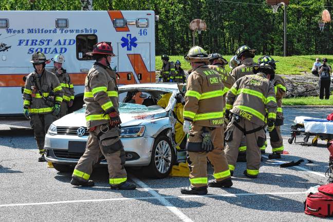 Simulated crash meant as warning Simulated crash meant as warning