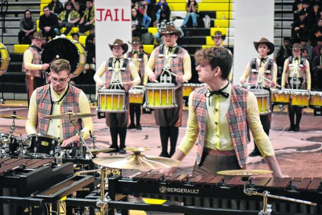 Members of West Milford Percussion perform ‘Outlaw.’