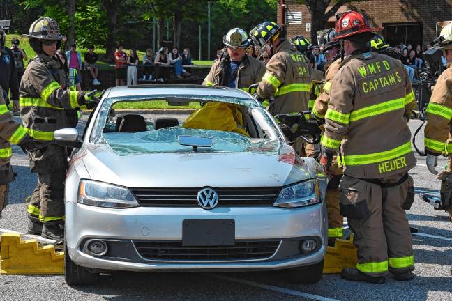 Simulated crash meant as warning Simulated crash meant as warning