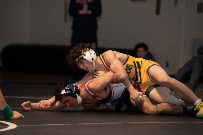 Jesse Araujo (126 pounds) is one of eight returning members of the wrestling team.