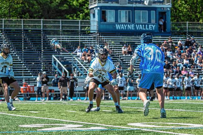 Sports roundup: Highlanders lose in county final The West Milford High School boys lacrosse team falls to Wayne Valley, 10-8, in the Passaic County Tournament final Saturday, May 10. (Photos by Jack Lizza)