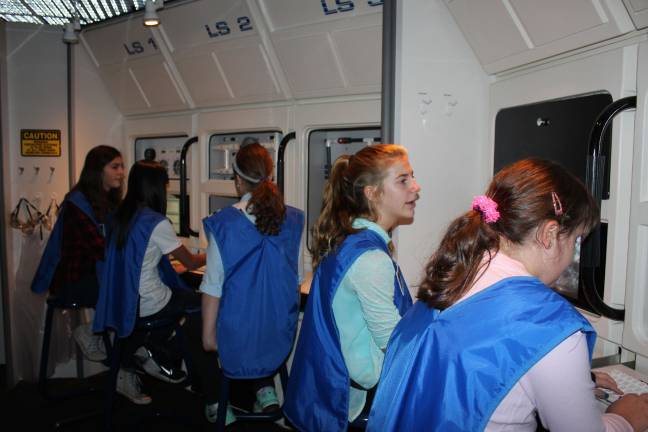 Escape Day from classes brings fun and learning Life Support and Remote Space Shuttle teams.