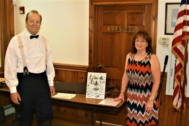 Heritage Committee of West Milford members Harry Bedford and Tonya Cubby help run the museum.