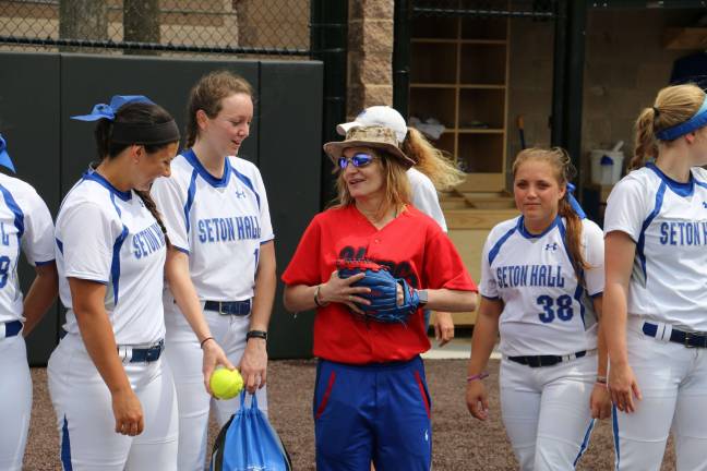 An honor on Military Appreciation Day Einbinder spent some time with the team.