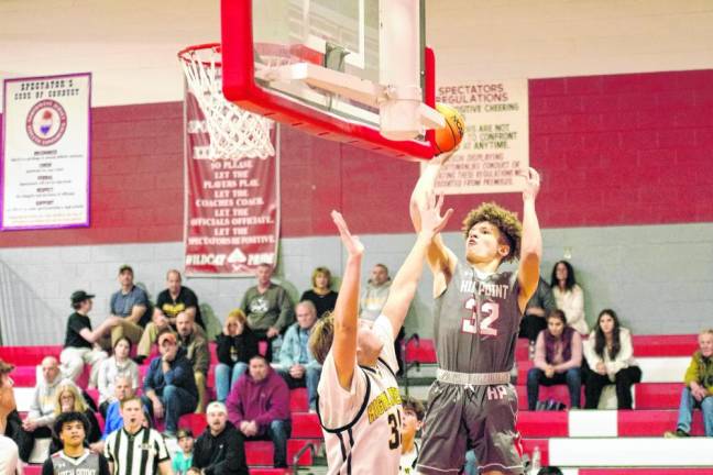 High Point's Kyle Willis (32) attempts a shot.