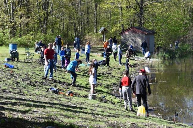 The fourth annual Kids Trout Fishing Derby was Saturday, May 6 at Bubbling Springs Lower Lake. (Photos by Rich Adamonis)