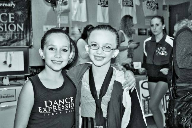 Girls, girls and more girls Maya Sauer and Julia Chmielowiec of Vernon and Dance Expressions.