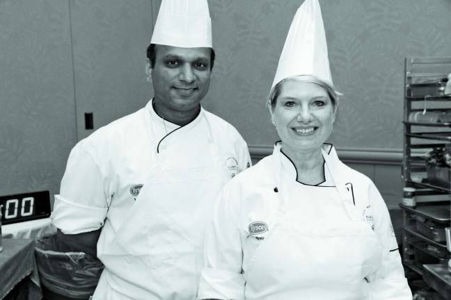 Winning meal from a hospital Saint Clares culinary pros get bronze medal in national competition The Saint Clare’s Health System Team: Executive Chef Aatul Jain and Food and Nutrition Director Joanne McMillian.