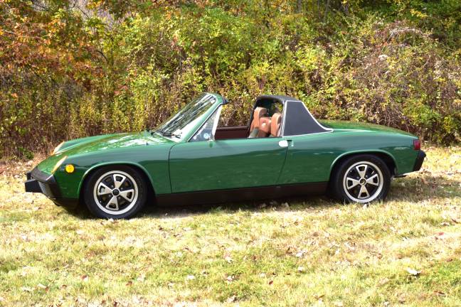 Friends of Wallisch Homestead host car show An early 1970s Porsche 914.