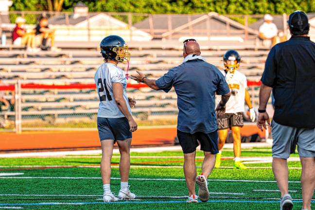 Highlanders’ season opener is Thursday Coach Steve Maslanek speaks with senior Nick Triverio.