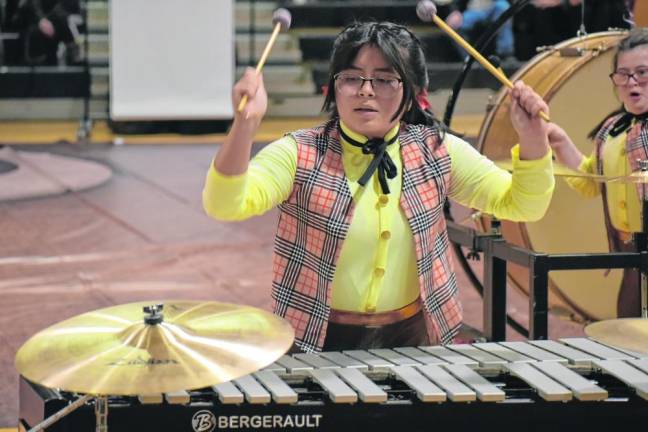 Members of West Milford Percussion perform ‘Outlaw.’