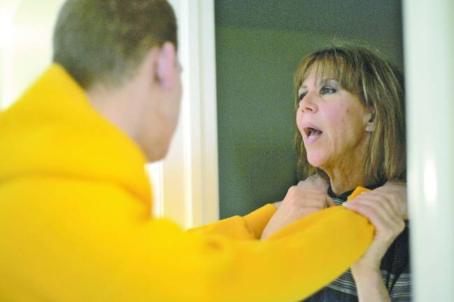 Turning pain to purpose Maureen Morella guides her son, Jesse, back to his room after some physical therapy exercises. He suffered debilitating brain damage after experimenting with heroin.
