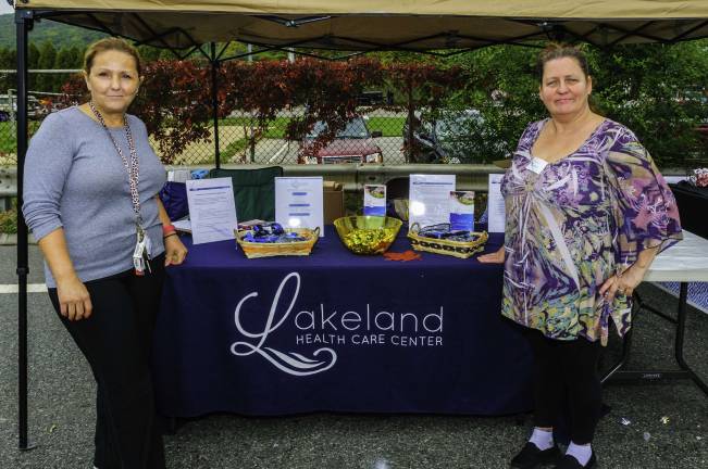 Sweet ALF Yenal Awari and Lisa Szwed ran the Lakeland Healthcare Center's booth.