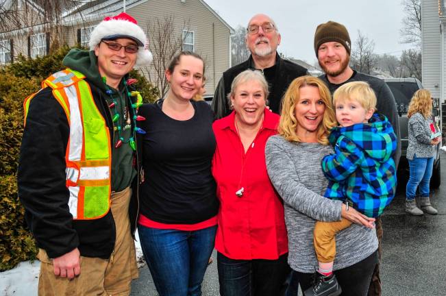 Jillian Albrecht's family were thrilled to be part of the surprise.