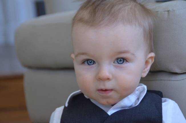 Oh Baby it's Spring! Baby Photo Contest Photo, Michelle Wiebel of Sparta Paul Wiebel III celebrating his first birthday.