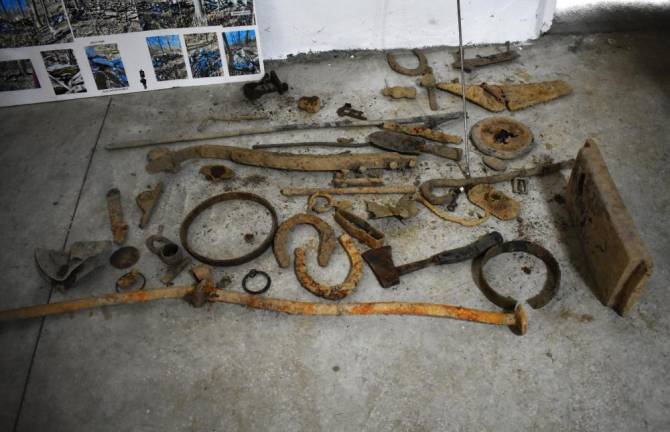 Items discovered by detectors on the Wallisch Homestead property.