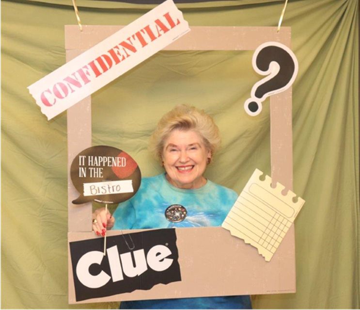 $!A resident at The Chelsea at Bald Eagle’s Clue-themed event for National Assisted Living Week