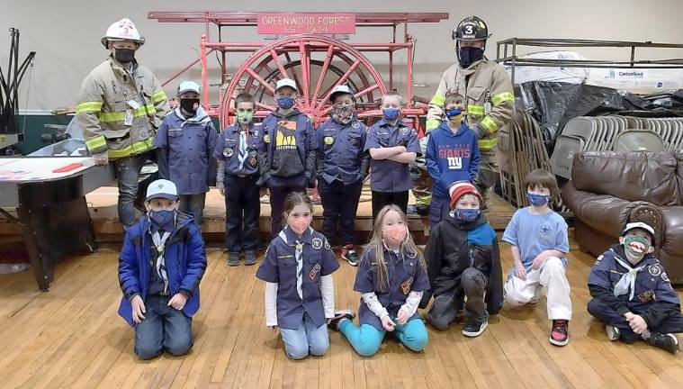 The Bears met at Greenwood Forest Firehouse, where they learned about fire safety and got a tour of the firetruck.