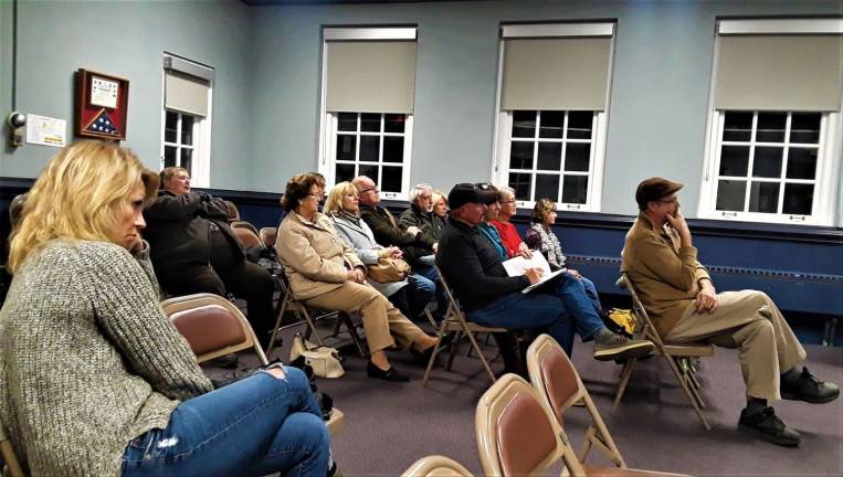 Charles Kim photo More than a dozen residents attended the Oct. 25 Planning Board meeting to discuss a draft ordinance dealing with Airbnbs in the township.
