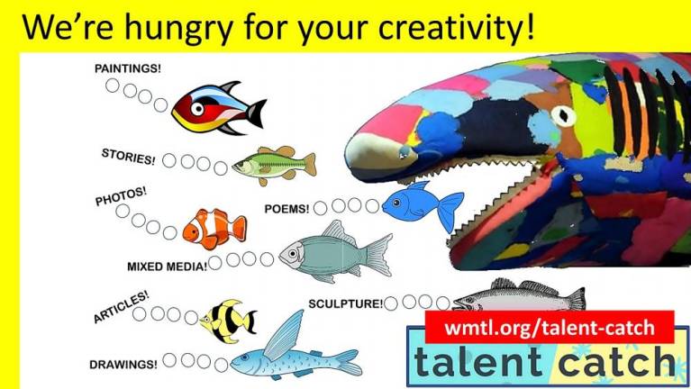 The deadline for the May 2021 issue of talent catch, West Milford Township Library’s quarterly art and writing e-zine for creative high school teens, is April 23.