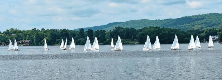 Regatta features strong competition The event tests skill, boat preparation, endurance and racing tactics.