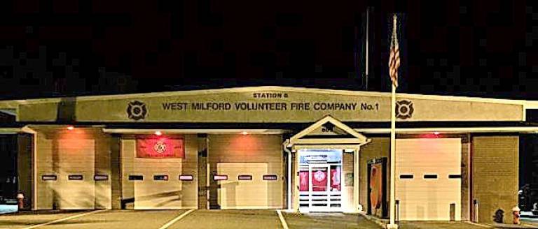 Red lights illuminated West Milford Company 6 firehouse in national observance for the fallen Red lights illuminated West Milford Company 6 firehouse in national observance for the fallen