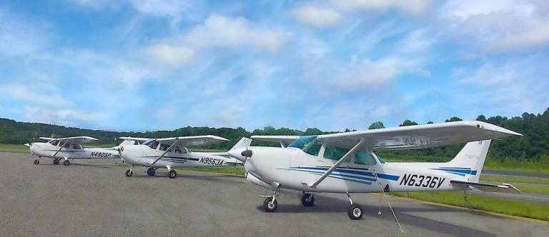 The majority of recommended development and implementation projects at th Greenwood Lake Airport are based on the need for obstruction removal, satisfying FAA design standards, improved hangar facilities and increasing airport safety. Photo source: www.greenwoodlakeairport.com