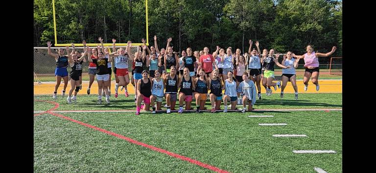 Team continues chasing county crown The field hockey team.