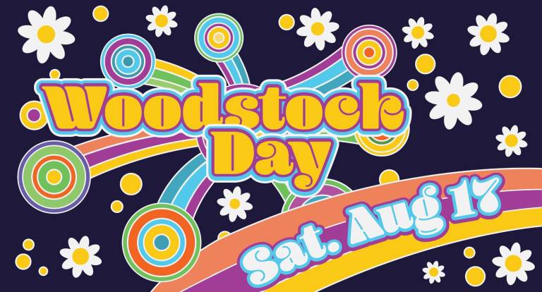 Monroe Free Library invites the public to attend Woodstock Day, a 50th anniversary celebration of the Woodstock Music Festival, on Saturday, Aug. 17, from 12 to 3 p.m. on the library's front lawn at 44 Millpond Parkway.