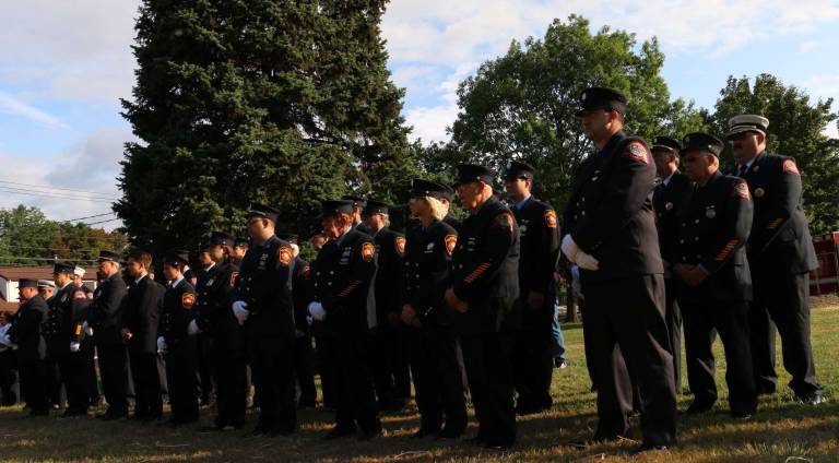 'Find that unity again' West Milford's bravest and finest showed up, as they always do, at the service. On Sept. 11, 2001, 353 New York City firefighters died, along with 23 NYPD and 37 Port Authority police offiers. Eight paramedics also died.