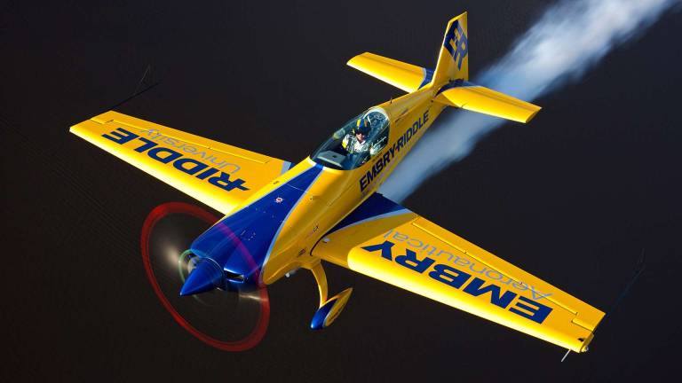 Matt Chapman is a member of 4ce, an aerobatic group that will perform a formation routine at the Greenwood Lake Air Show in June. The show received a marketing grant recently.