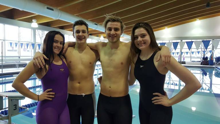 PCTI having successful swim season Photo provided West Milford members of the Passaic County Technology Institute's swim team are, from left, Toniann Feigel, Jake DeMarco, Garrett Pilkington and Mary Pilkington.
