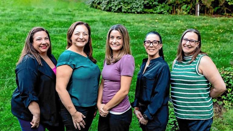 Highlander Education Foundation board members, from left, are Amy Lewis, treasurer; Cortney Stephenson, co-founder; Marisa Gough, co-founder and president; Christina Duffy, secretary; and Lisa Johnson, vice president. (Photo provided)