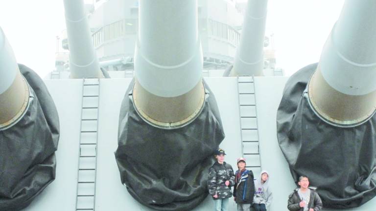 Battleship New Jersey wows the scouts Battleship New Jersey wows the scouts