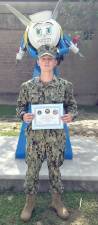 Joseph Apfelbaum with his Navy Seabee A School graduation certificate. Provided photo.