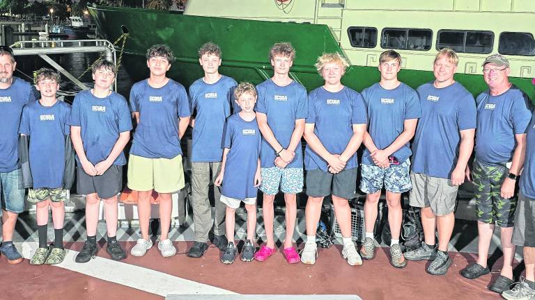 Members and leaders of West Milford Troop 114 pose for a photo.