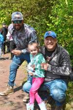 McKenna Sailer’s uncle Travis Sailer, left, and father, Kerry Sailer, are all in for the Trout Fishing Derby.