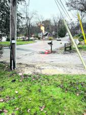 A propane leak is burned off in High Crest Lake in West Milford.