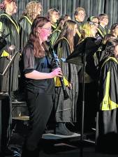Anna Koenemund performs on clarinet.