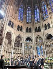 CR1 The West Milford High School Choir performs in New York City. (Photo provided)
