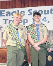 West Milford Troop 114 honors two new Eagle Scouts