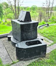 Hammer and anvil used at Ringwood Ironworks during Revolutionary War.