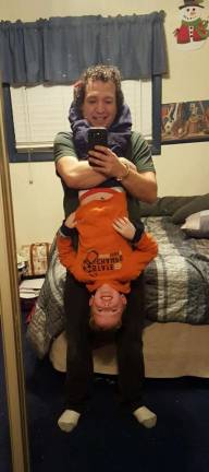 Eric Koster is taking advantage of his second chance at good health, taking time to play have silly fun with his nephew. playing