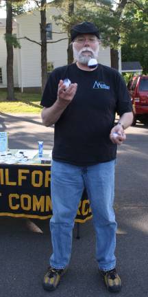James "JAS" Kuhta of Hewitt juggled for young and old. Very impressive.