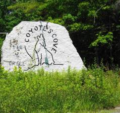 Where in West Milford? Coyote's Cove rock, Route 513