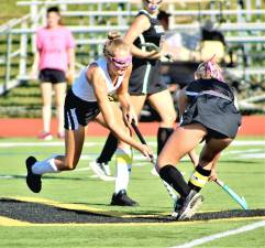 The Lady Highlanders during their PCCA quarterfinal match against Wayne Hills on Tuesday.